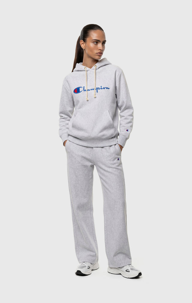 Women's Lightweight Reverse Weave Hoodie with Embroidered Logo