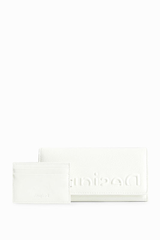 Logo flap wallet