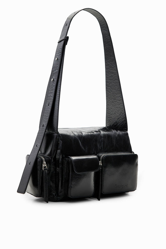 Midsize pockets leather bag