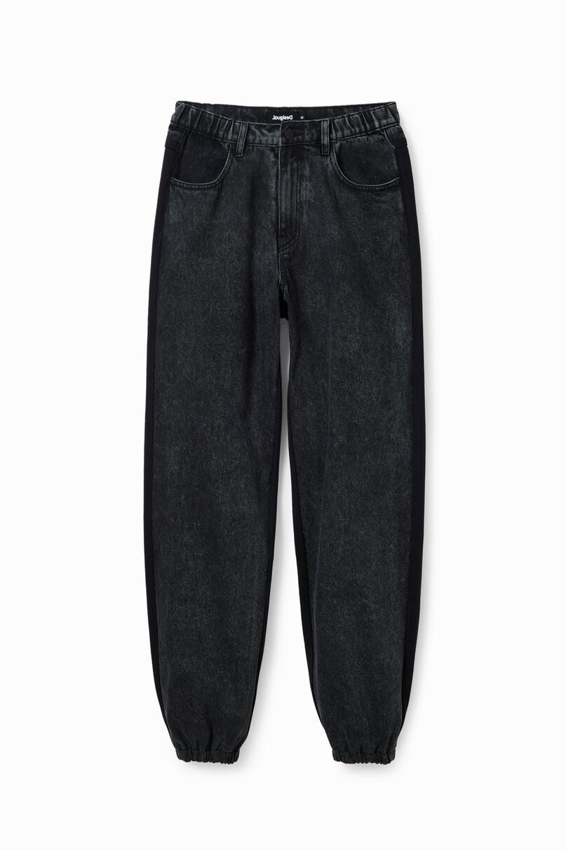 Floral jogger jeans
