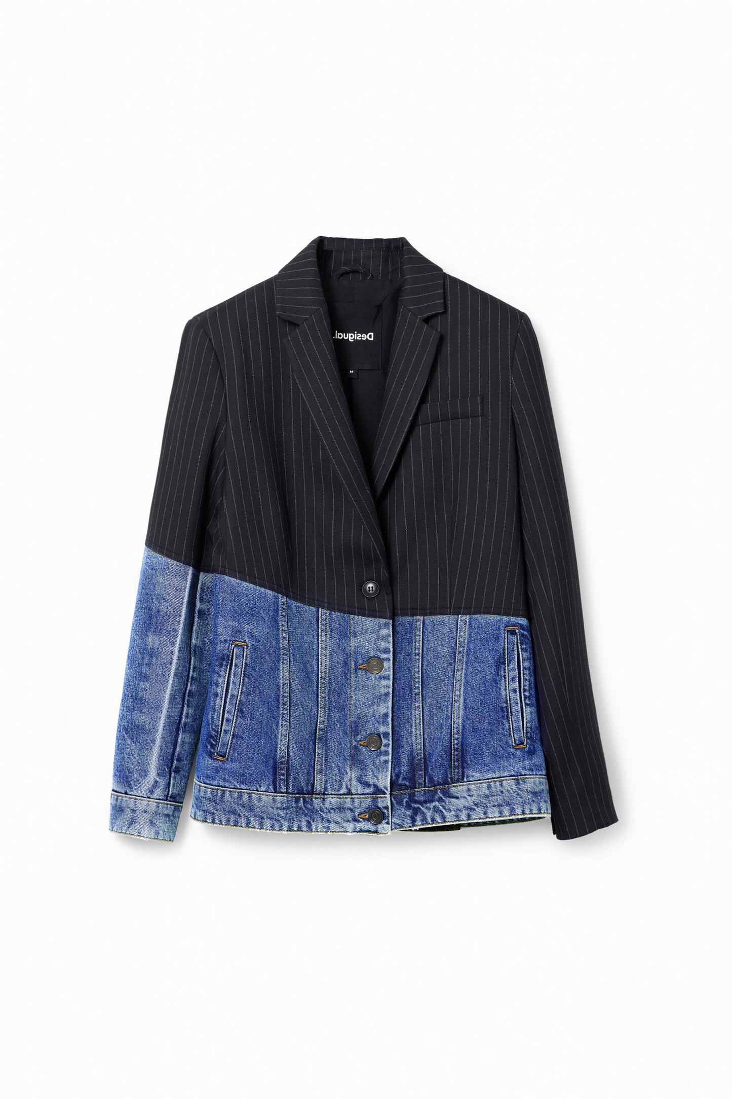 Hybrid denim blazer