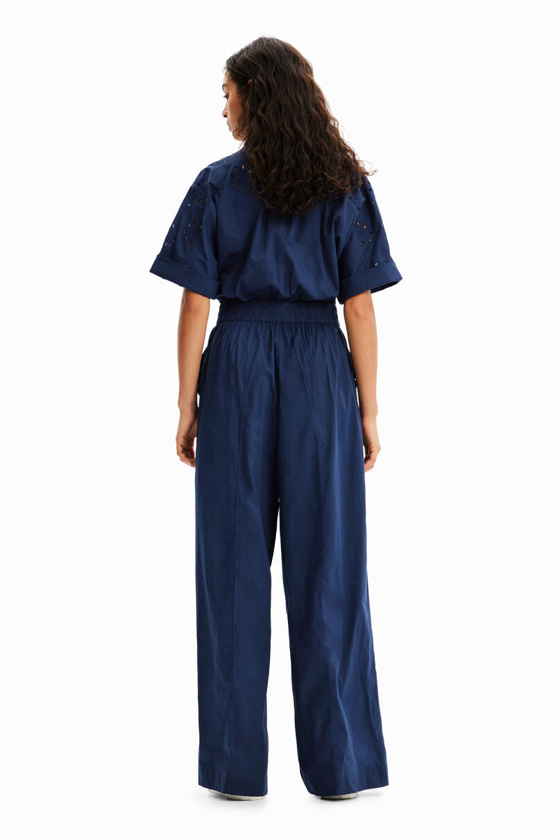 Swiss embroidery boilersuit