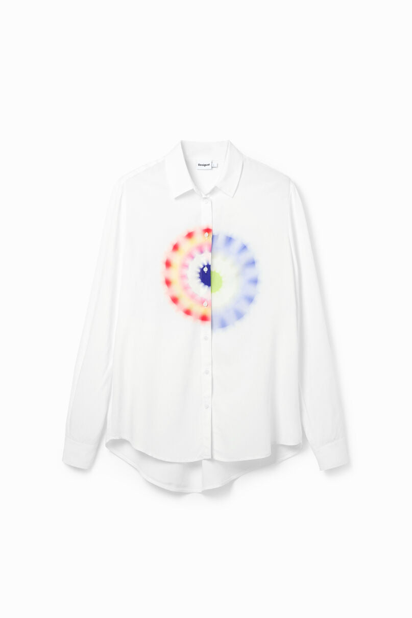 Geometric viscose shirt