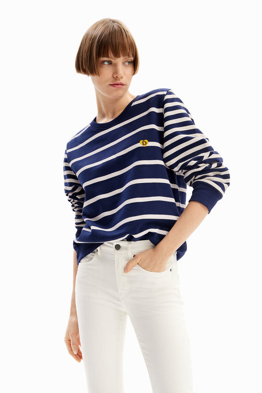 Striped imagotype sweatshirt