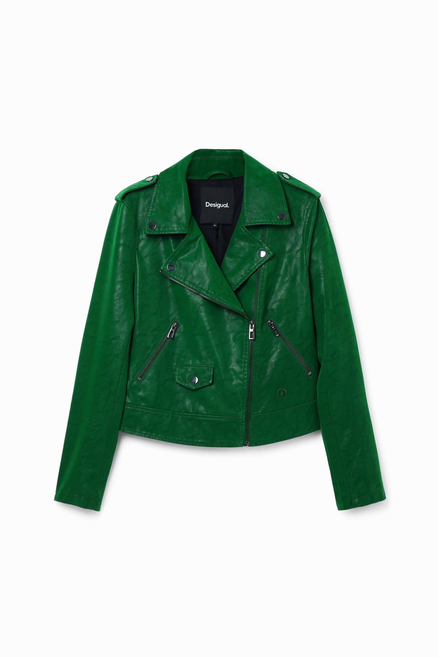 Textured biker jacket