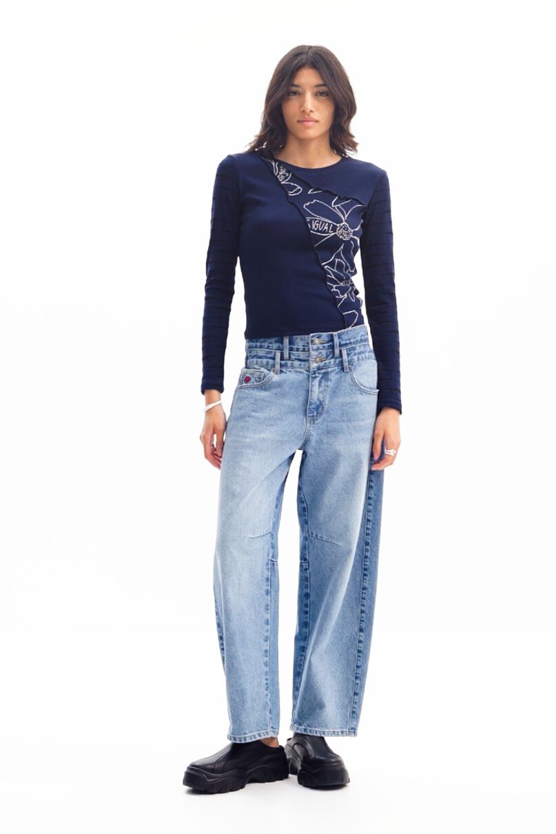 Patchwork floral T-shirt