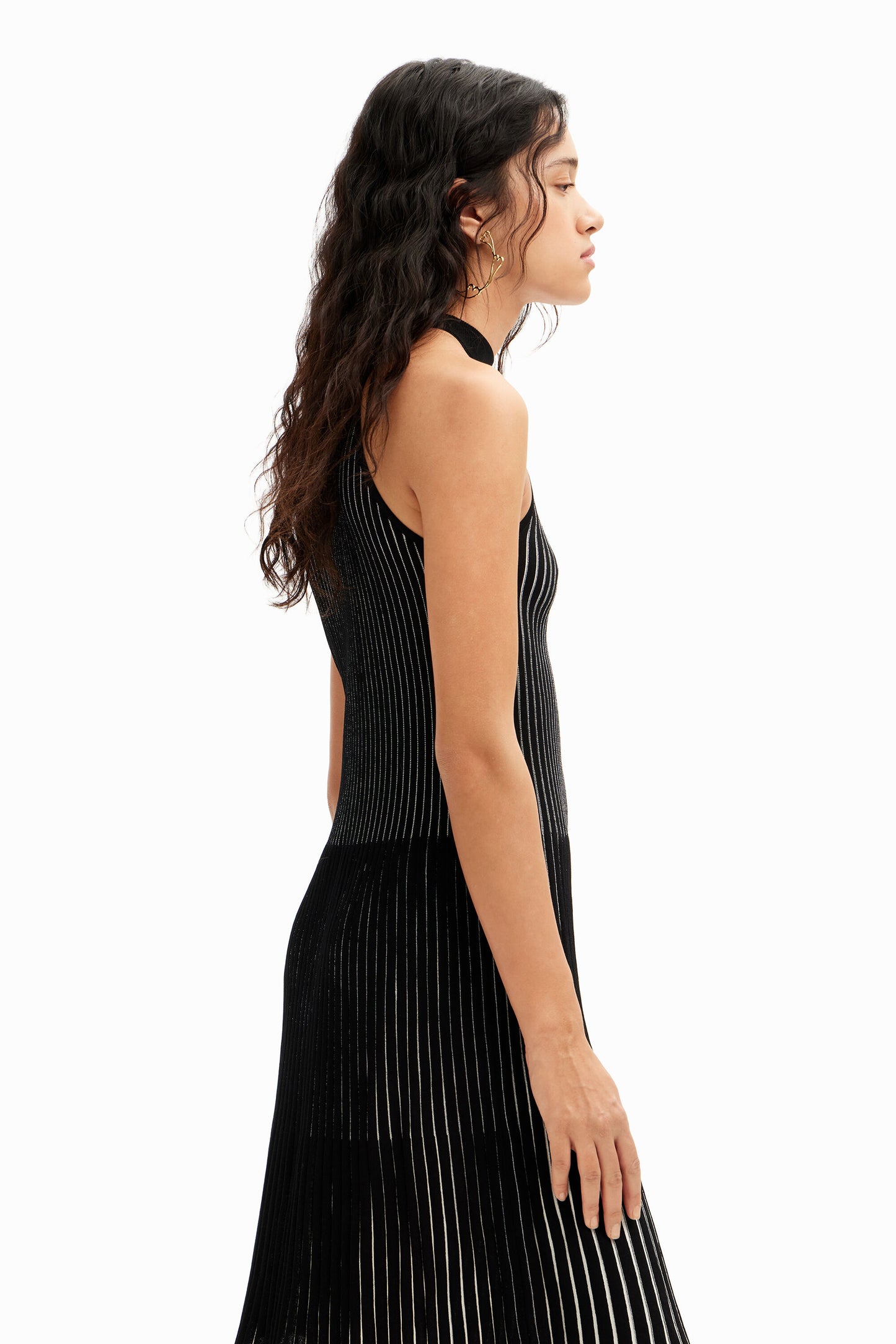 Short ribbed dress