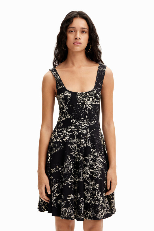 Strappy skater dress