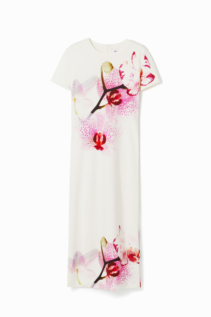 Orchid midi dress
