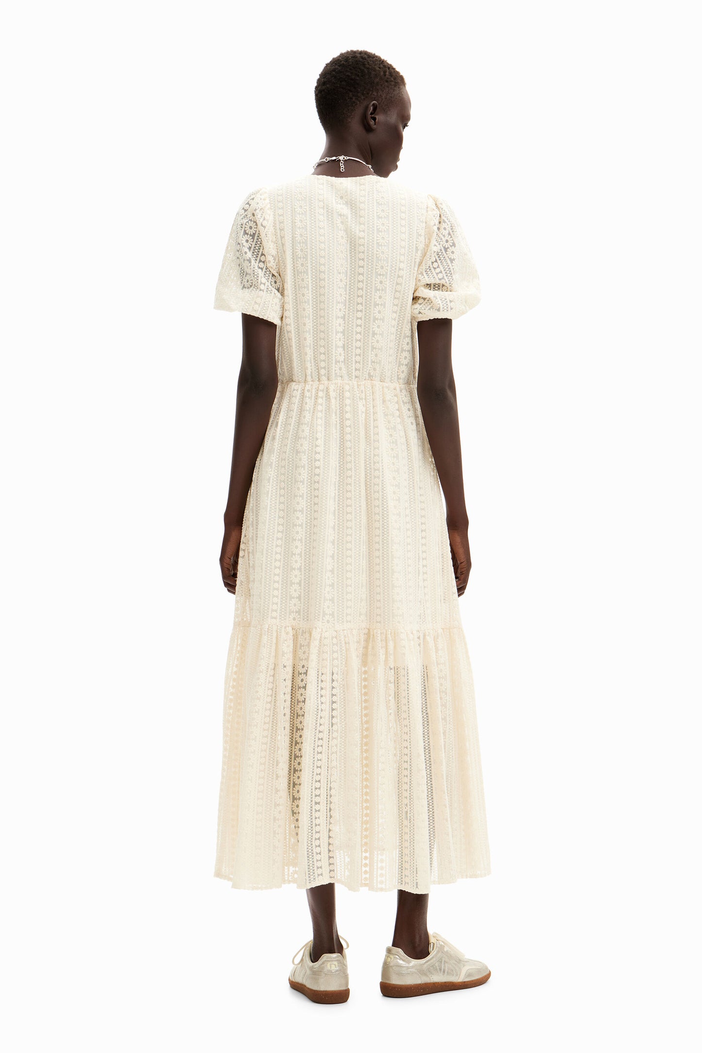 Long embroidered dress