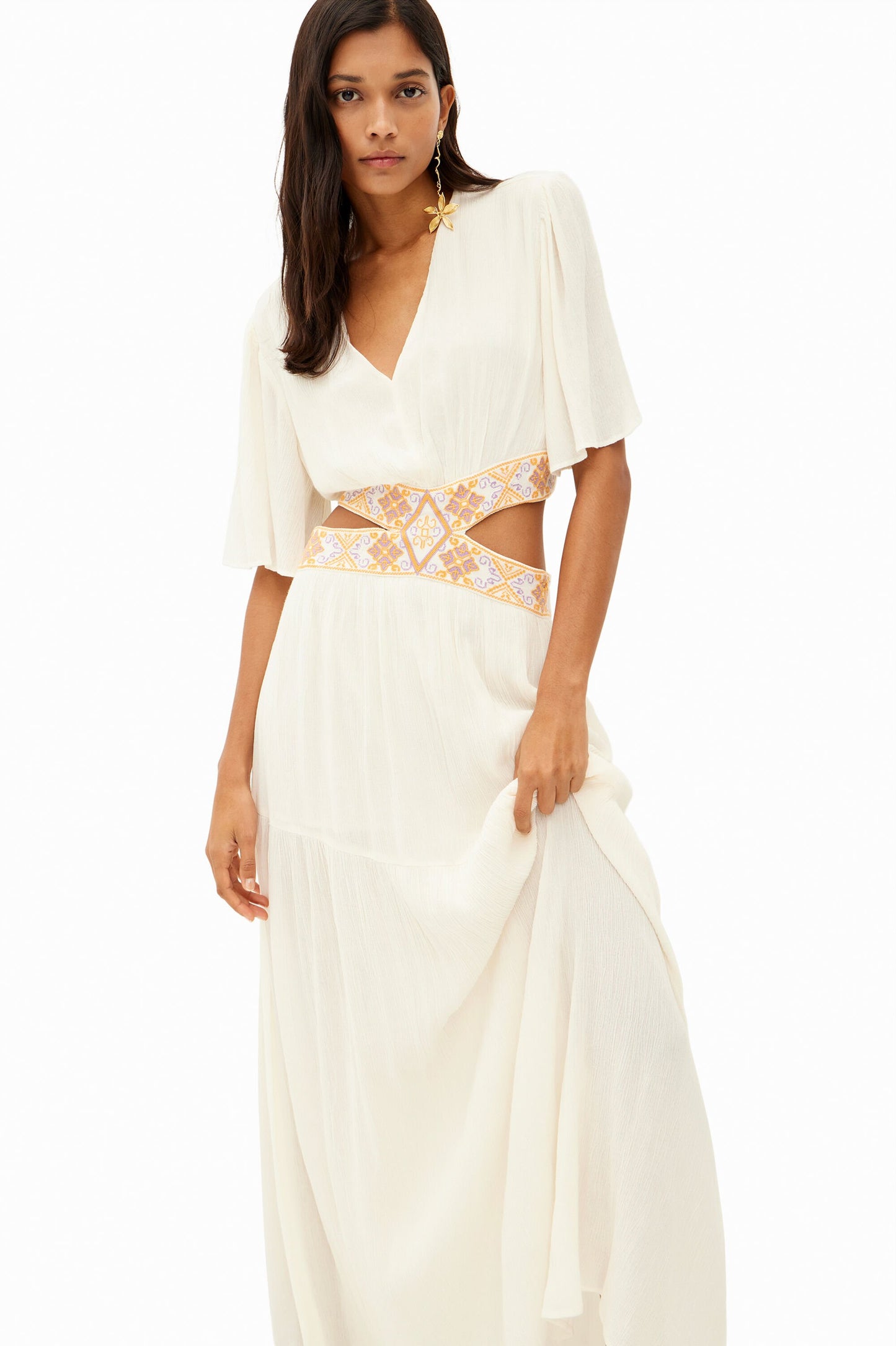 Long cut-out dress