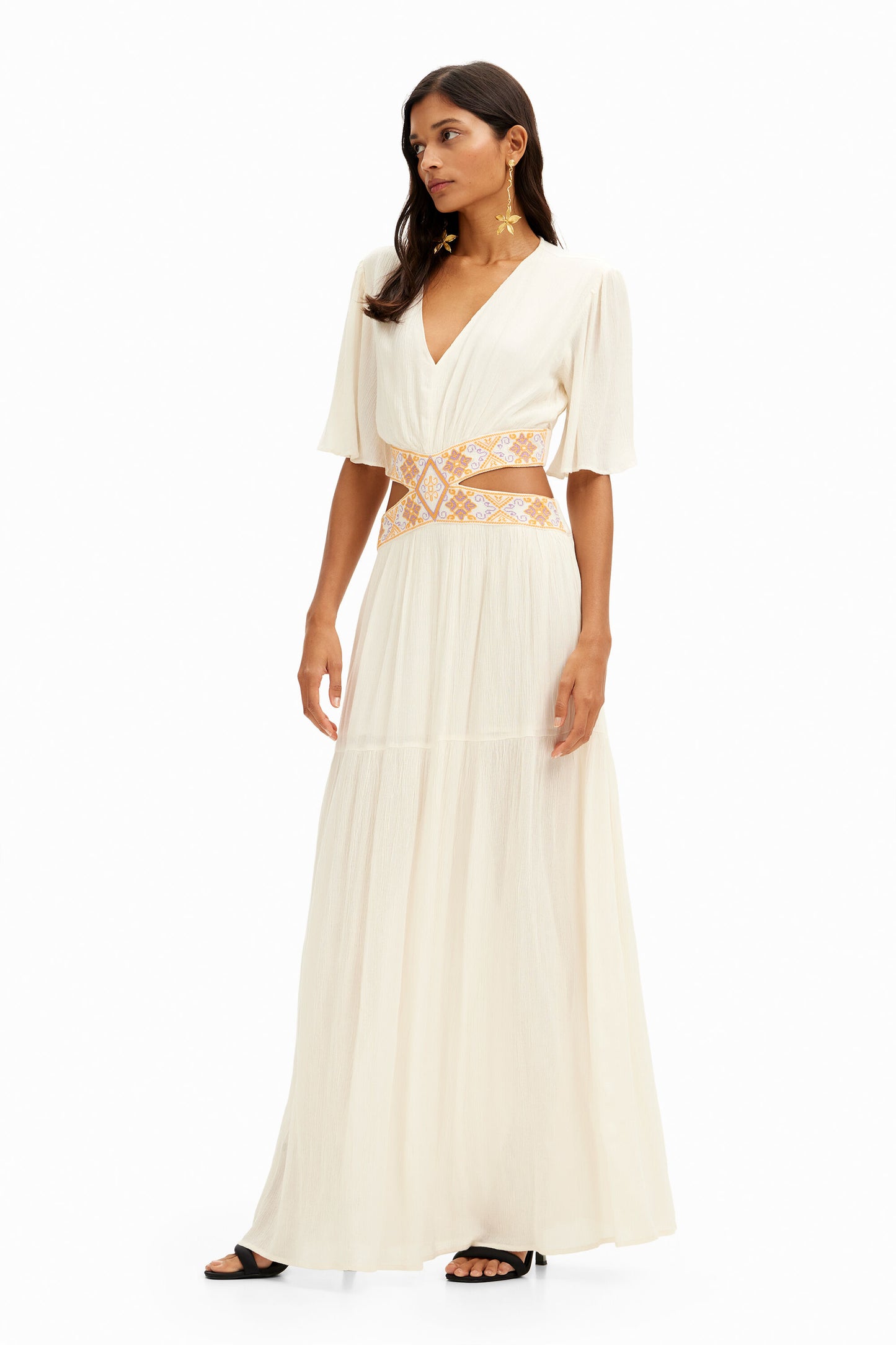 Long cut-out dress