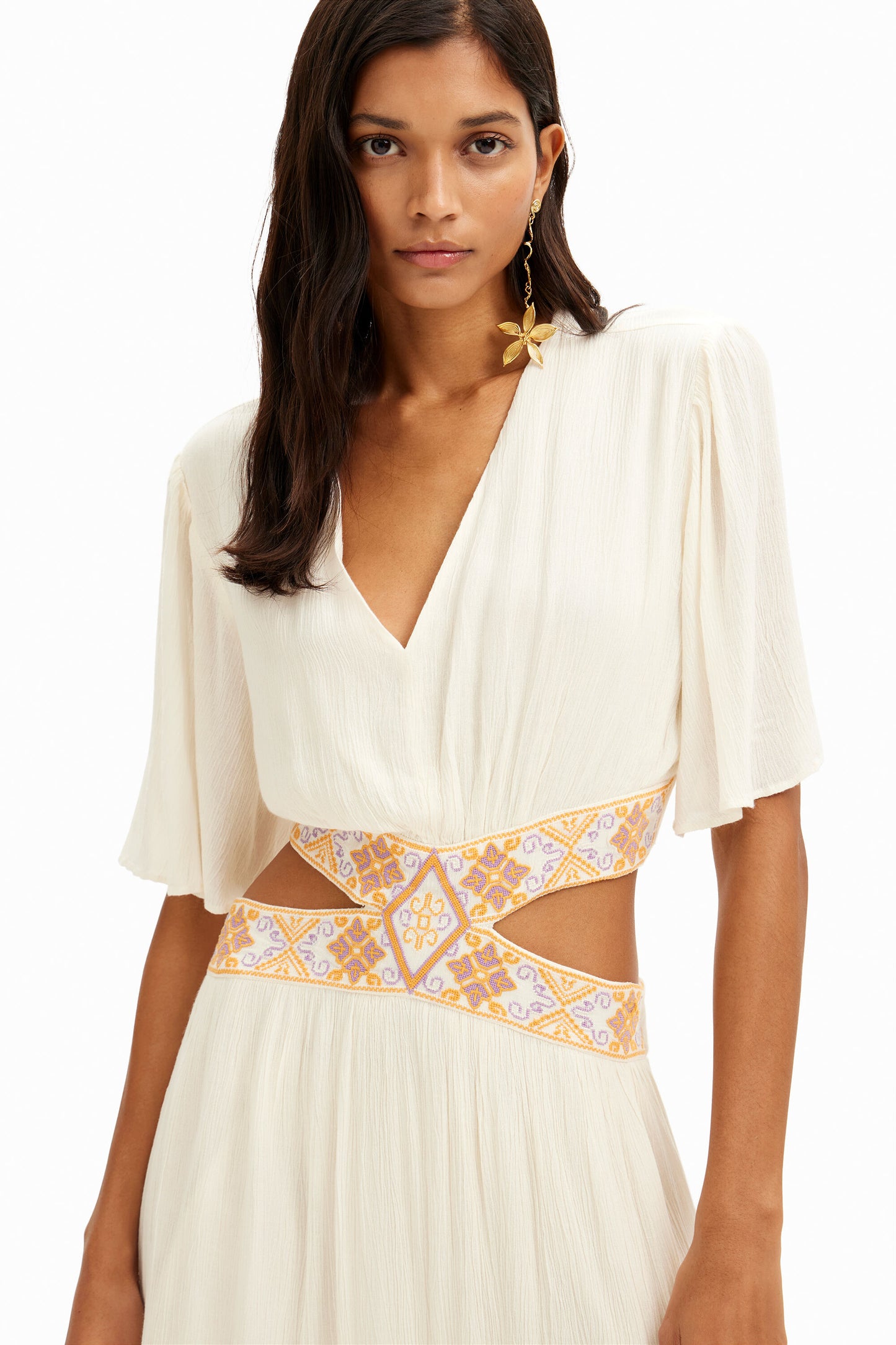 Long cut-out dress