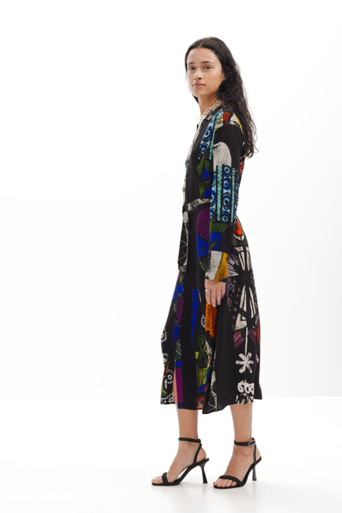 Midi shirt dress