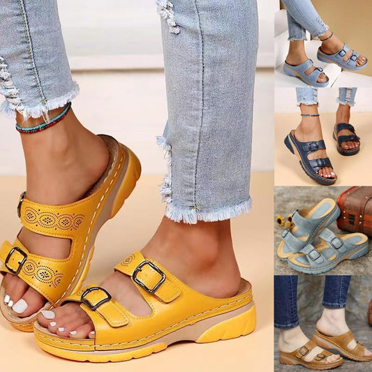 🔥LETZTER TAG 60% RABATT🔥-Keilsandalen für Damen