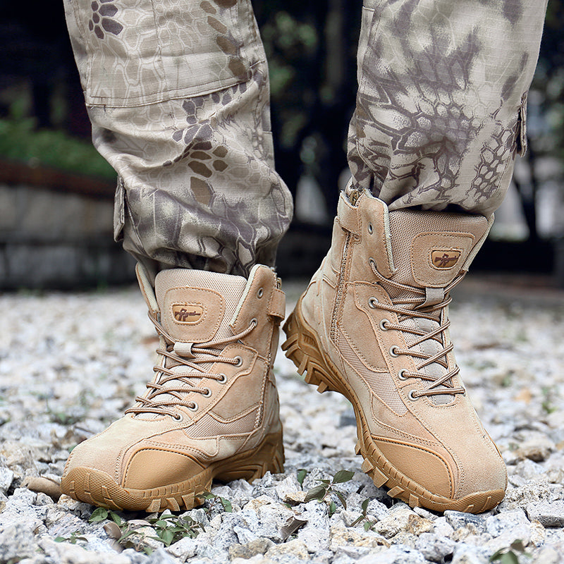 (🛒BLACK FRIDAY SPECIAL-70%OFF)Men's  Winter Anti-Puncture Wide Toe Combat Boots Waterproof Non-Slip Orthopedic Support Work Boots