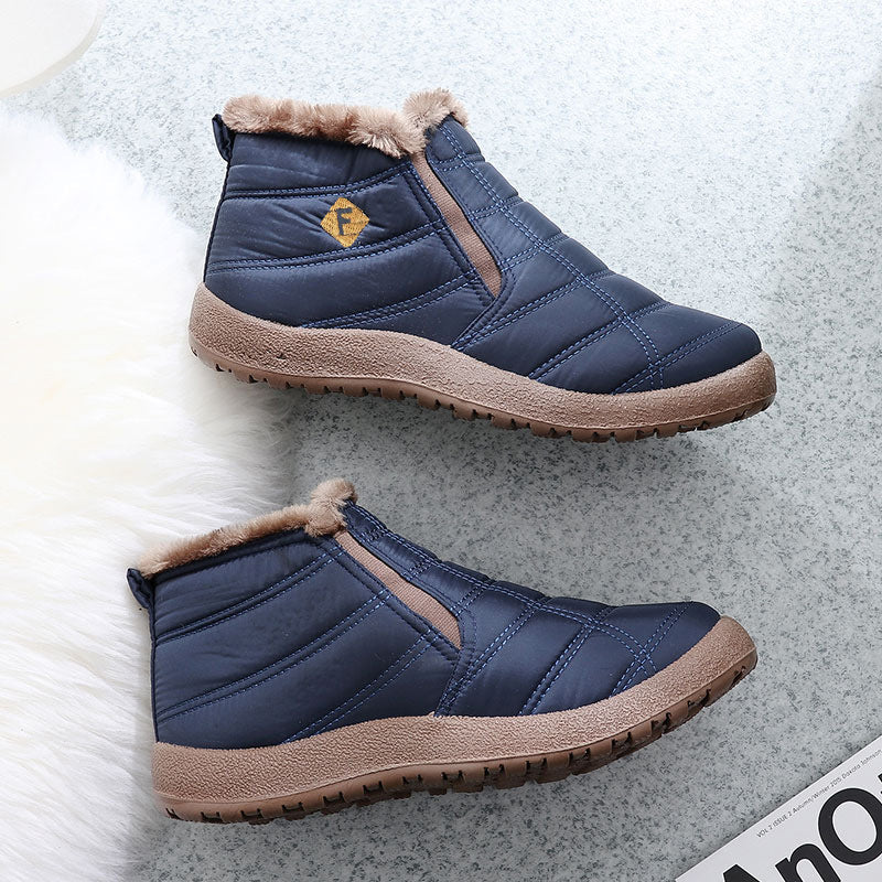 (Limited Time Discount 50% off)Men's Winter Warm Wide Head Arch Support Orthopedic Boots Lightweight Waterproof Non-slip Slip-On Boots