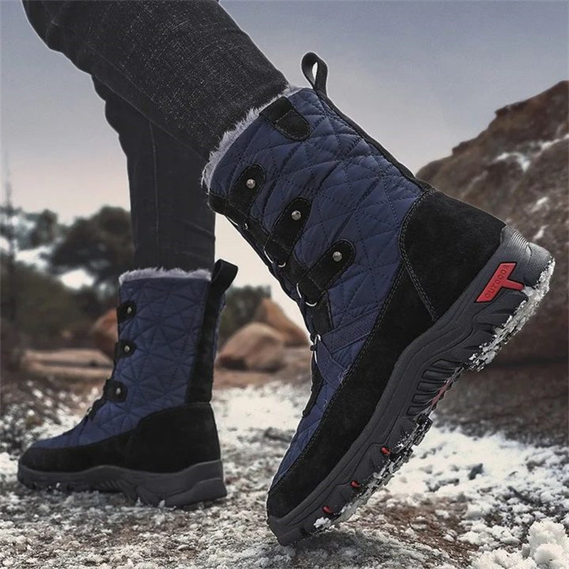 HEISSER VERKAUF – Bequeme Herren-Schneestiefel aus echtem Leder, warme Stiefel, Kampfstiefel