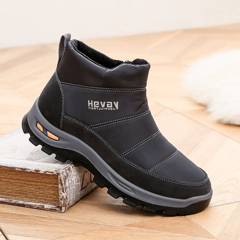 (Zeitlich begrenztes 49 % Rabattangebot) Orthopädische Herren-Schneestiefel mit Fußgewölbestütze, breiter Zehenpartie, bequem, wasserdicht, rutschfest, warme Arbeitsschuhe