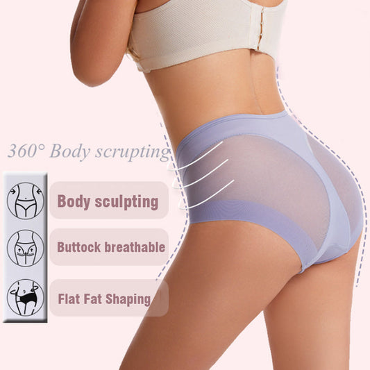 🔥Hot Sale: Zahl 1, erhalte 4🔥Nahtlose Shaping-Slips mit hoher Taille aus Eisseide