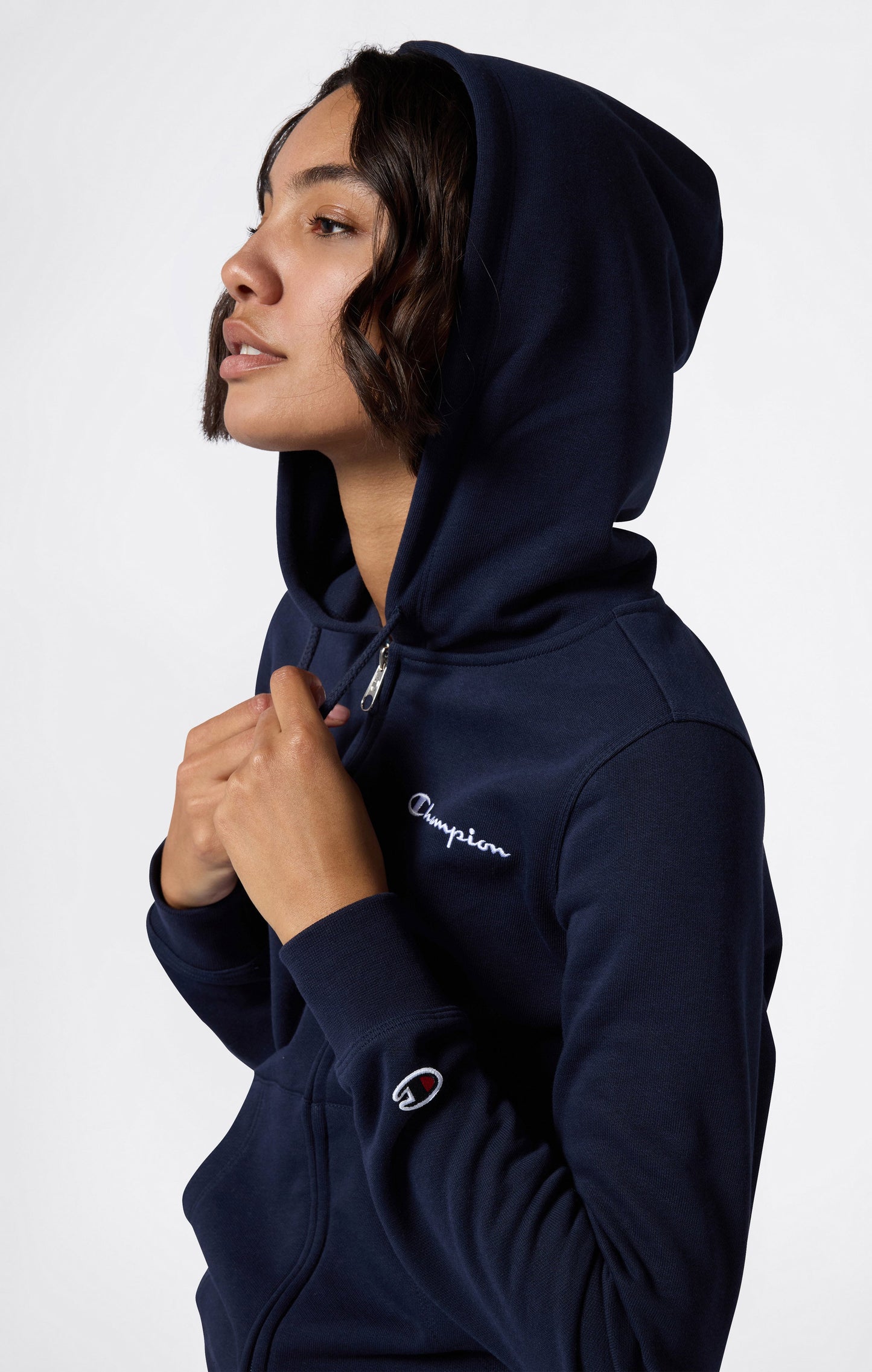 Women's Lightweight Full Zip Hoodie Icons