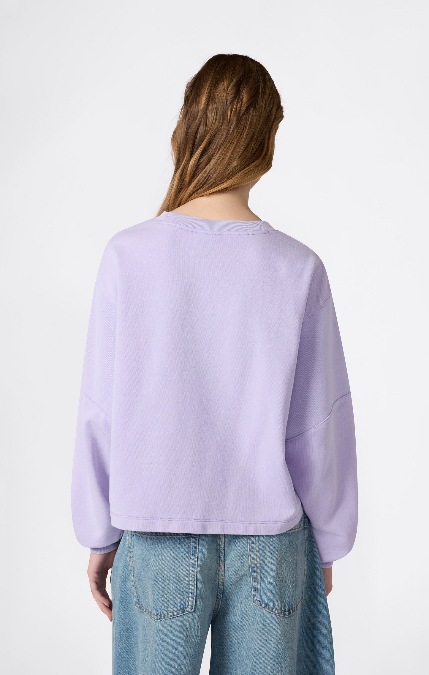 Women's Washed Effect Crewneck Sweatshirt Icons