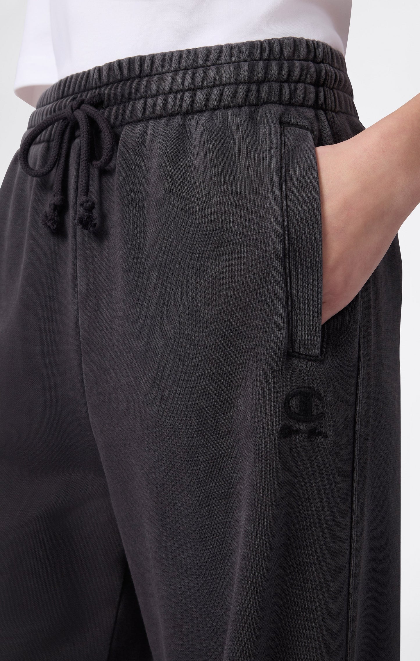 Women's Washed Effect Wide Leg Pants Icons