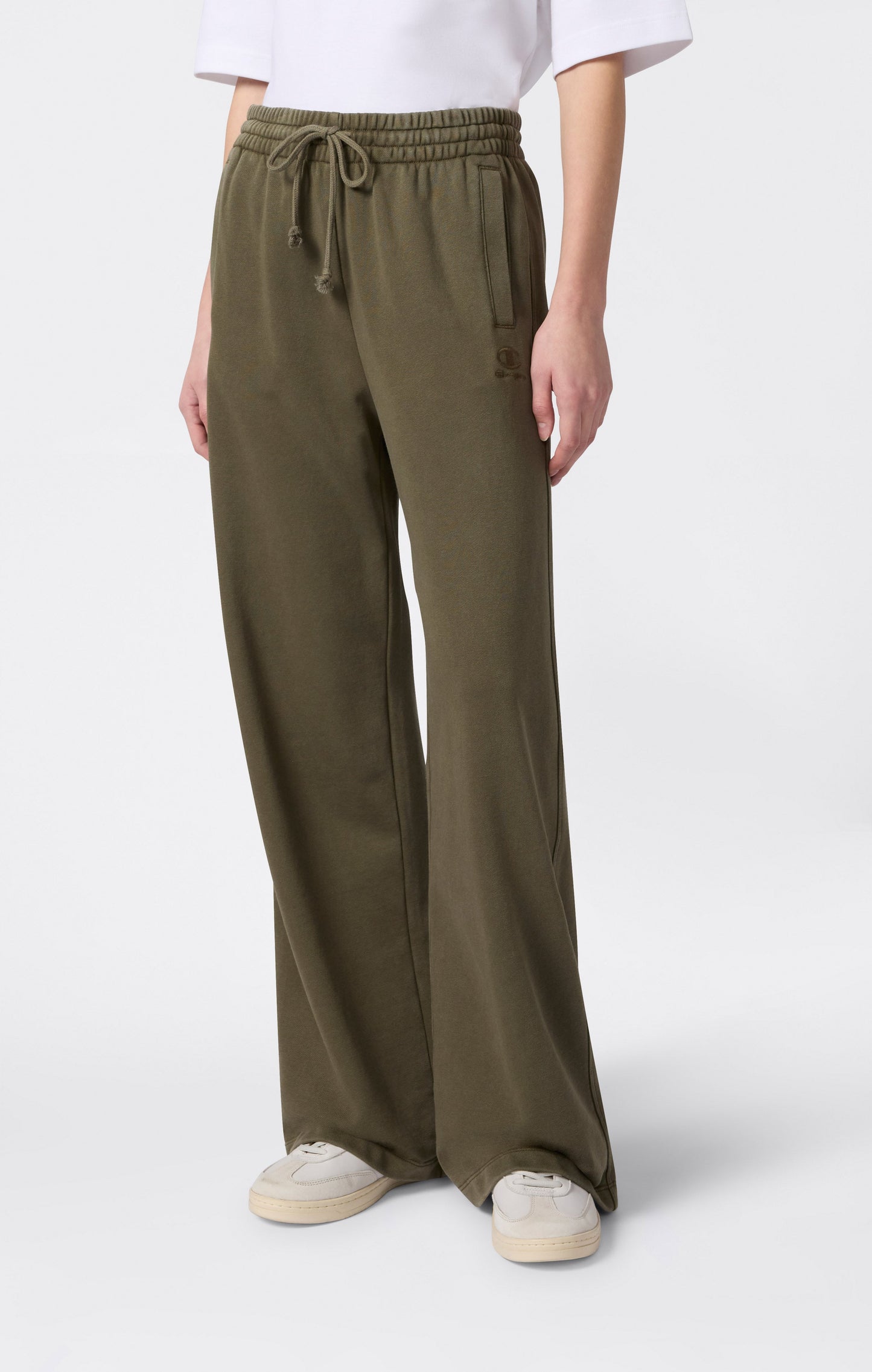 Women's Washed Effect Wide Leg Pants Icons