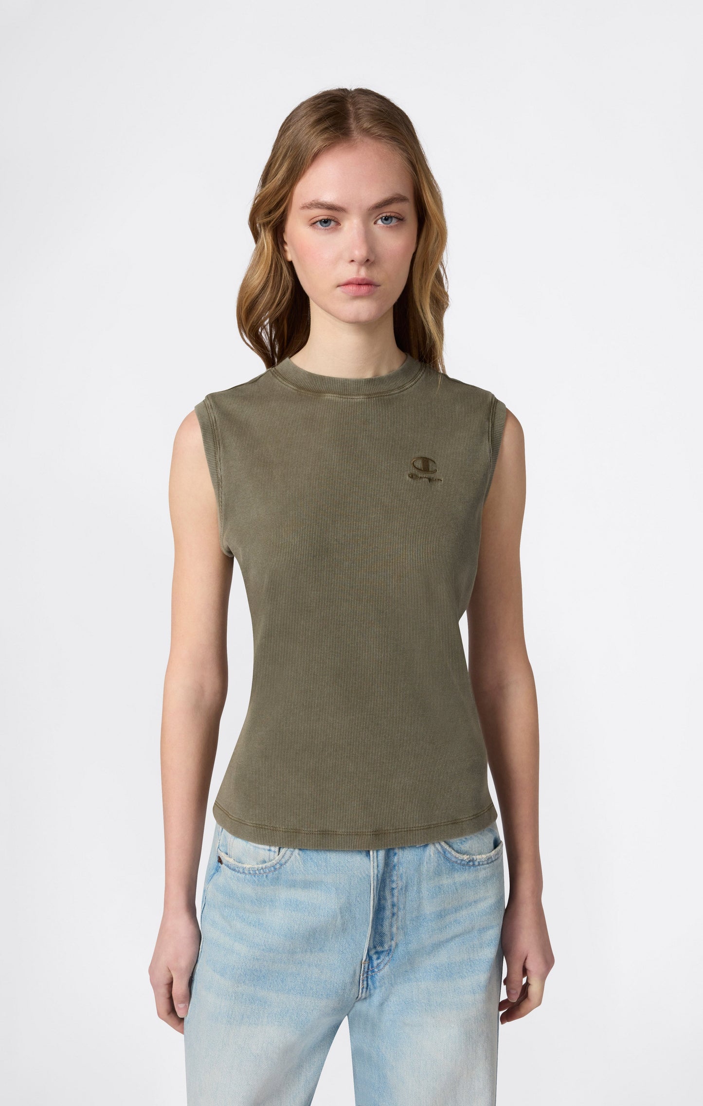 Damen-Tanktop-Icons mit verwaschenem Effekt
