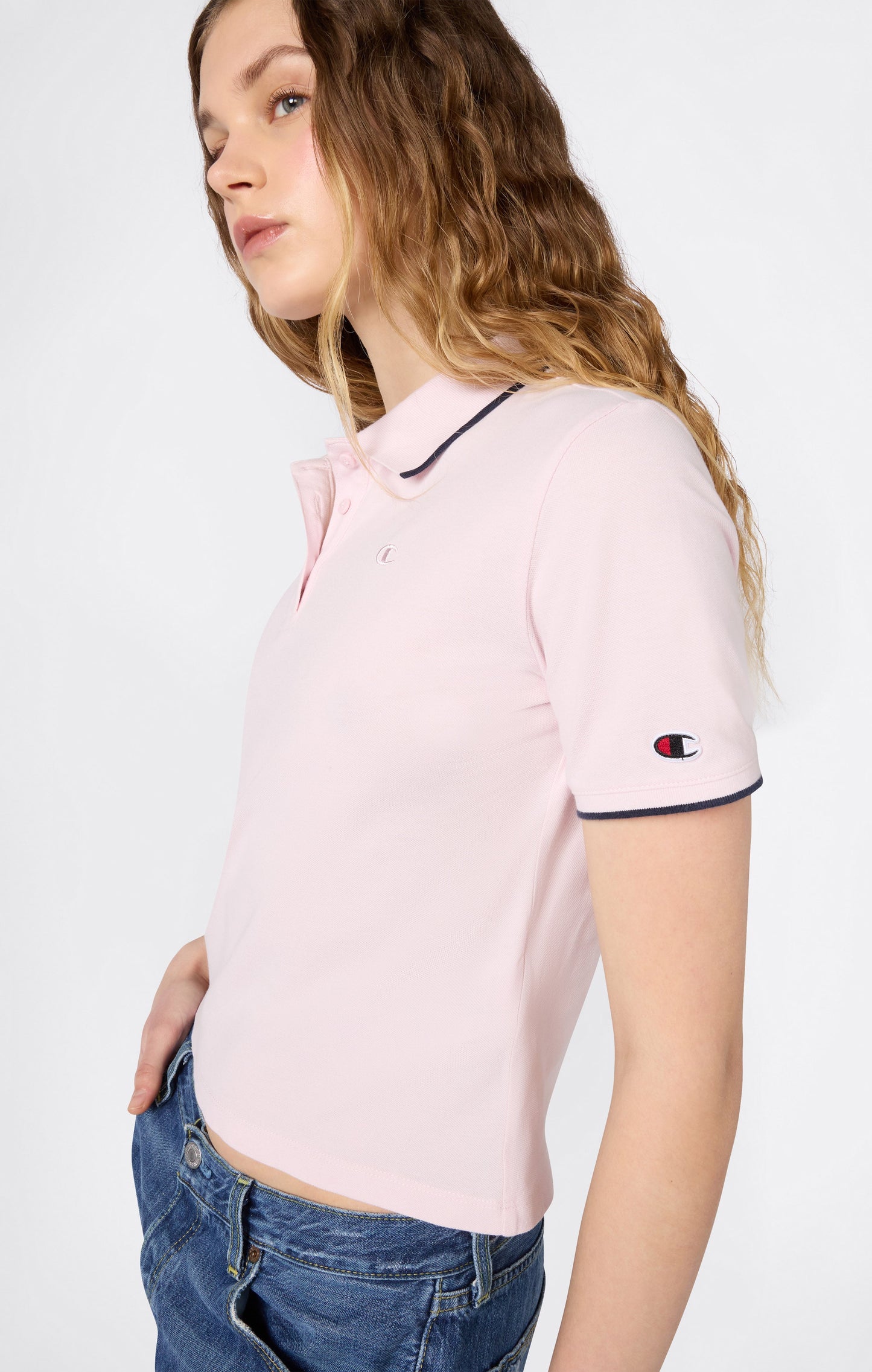 Women's Cropped Polo Shirt