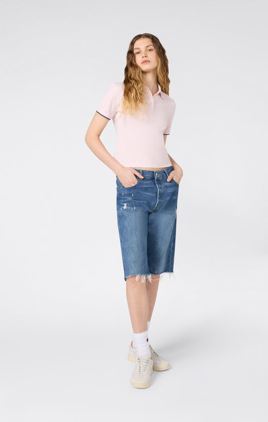 Women's Cropped Polo Shirt