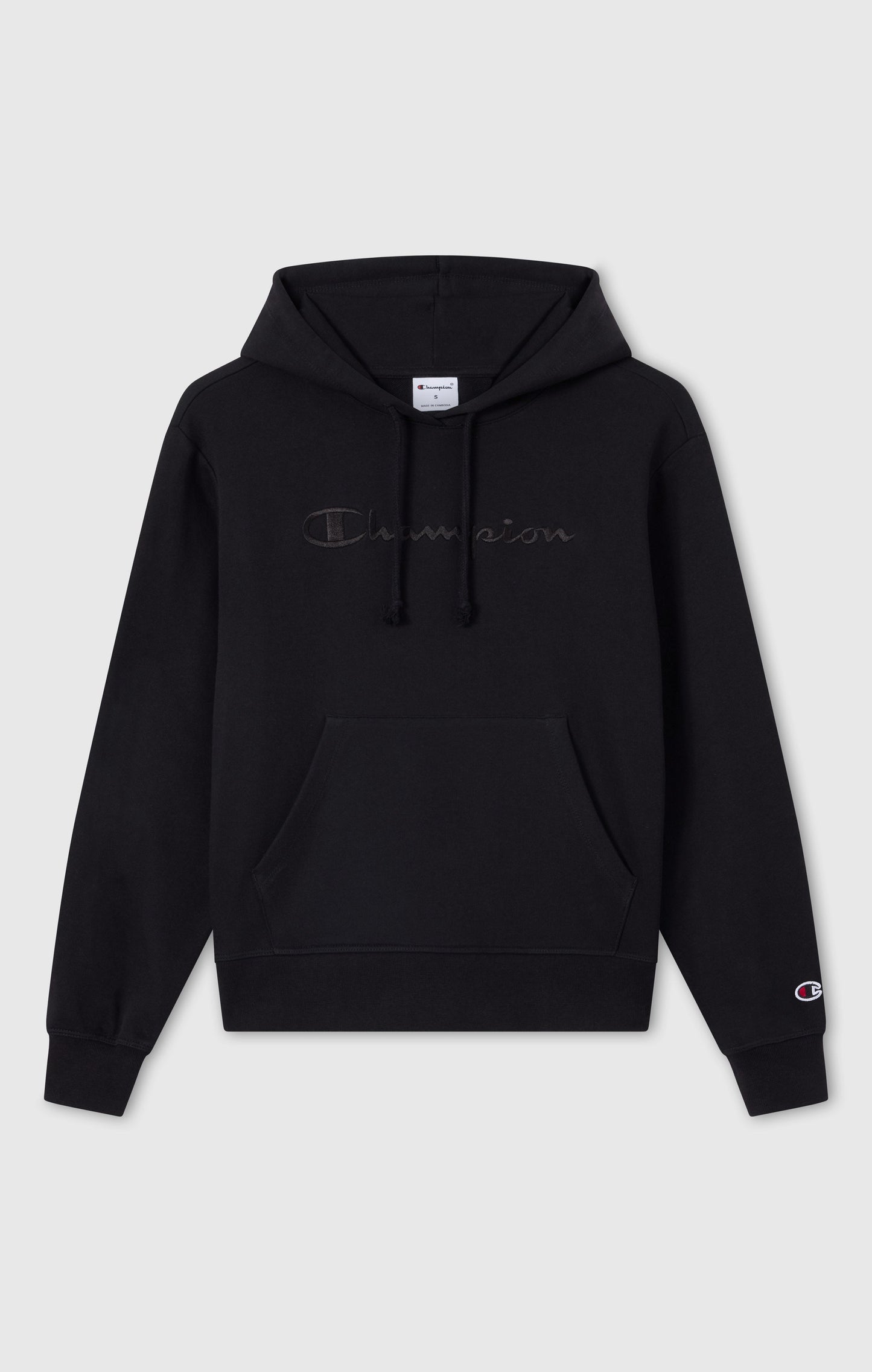 Women's Lightweight Hooded Sweatshirt with Tonal Embroidered Maxi Logo Icons