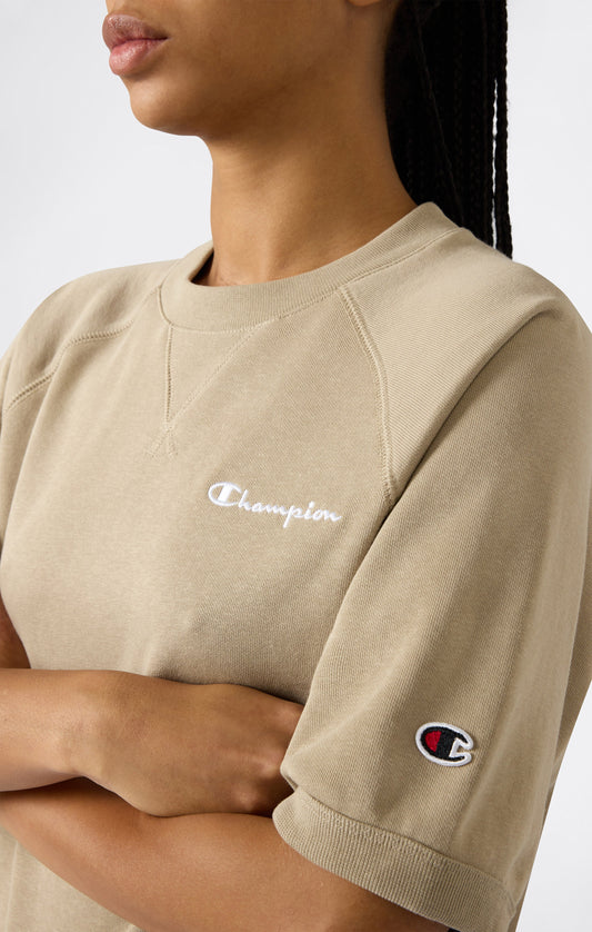 Women's Lightweight Short Sleeve Crewneck Sweatshirt Icons