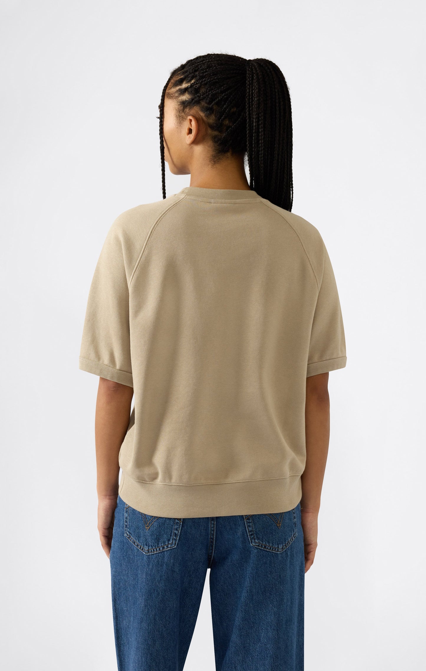 Women's Lightweight Short Sleeve Crewneck Sweatshirt Icons
