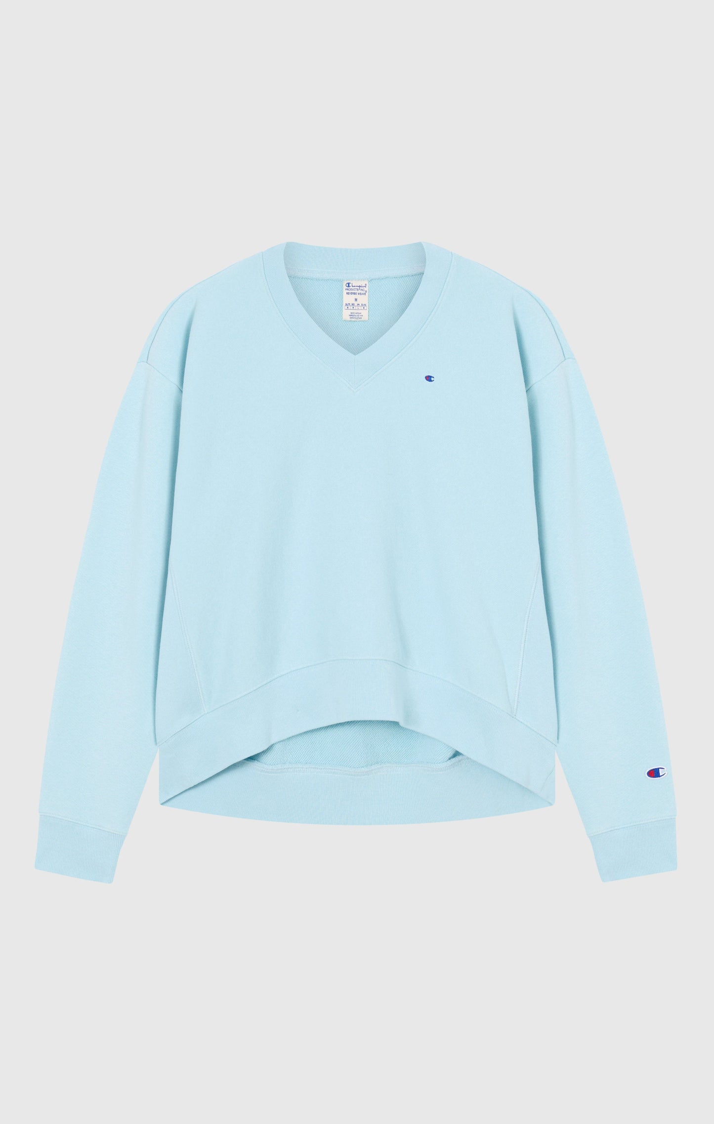 Women's Lightweight Reverse Weave V-Neck Sweatshirt
