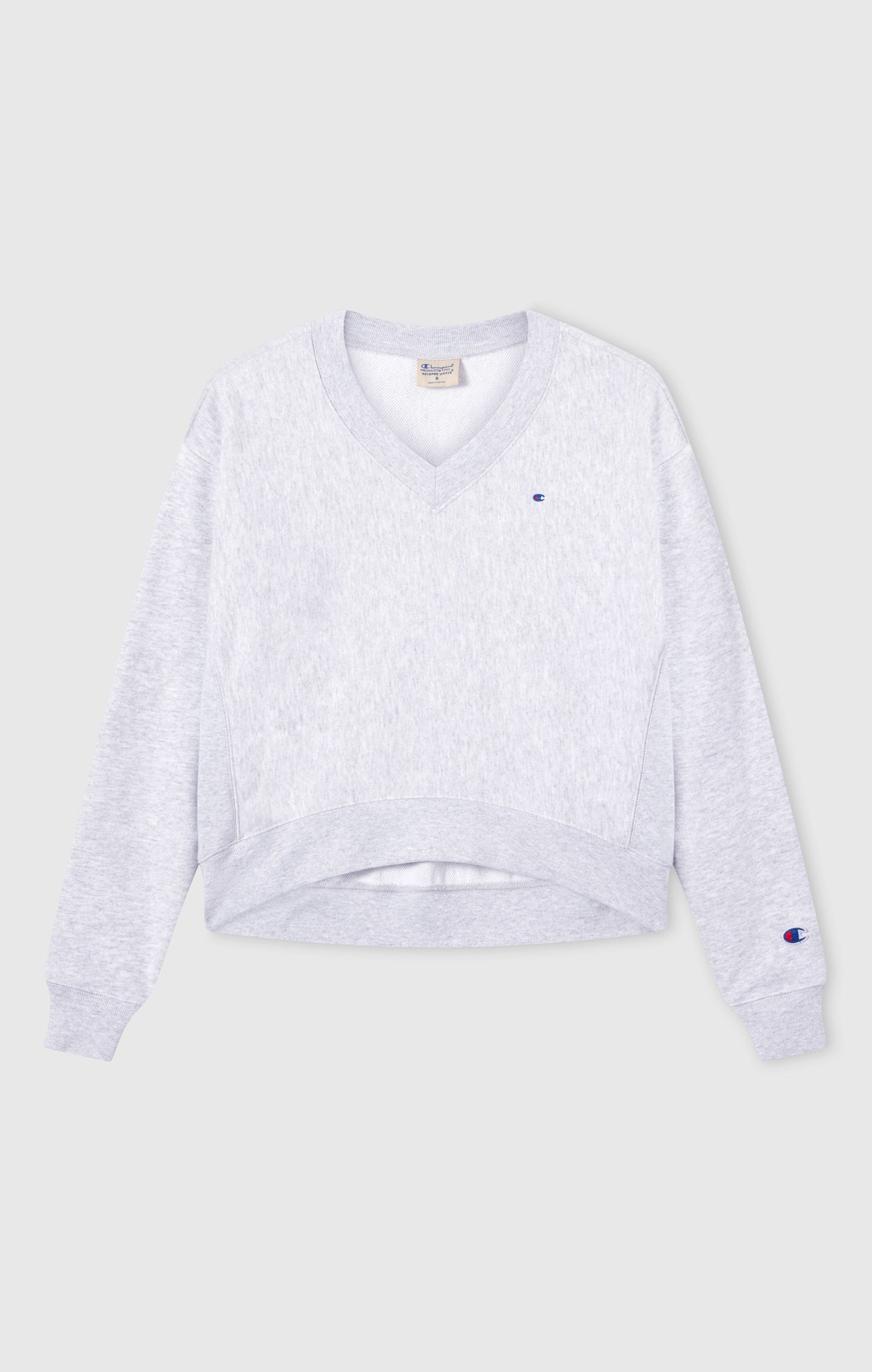 Women's Lightweight Reverse Weave V-Neck Sweatshirt