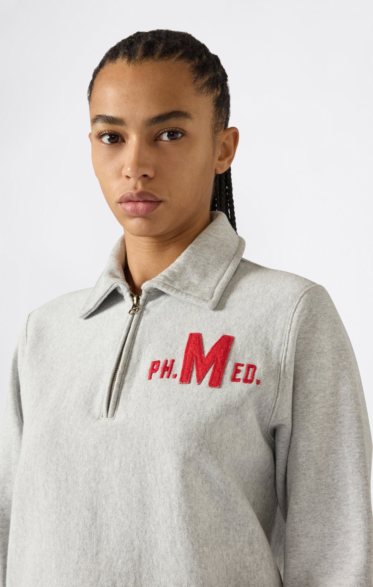 Damen Reverse Weave Half Zip Sweatshirt Time Capsule