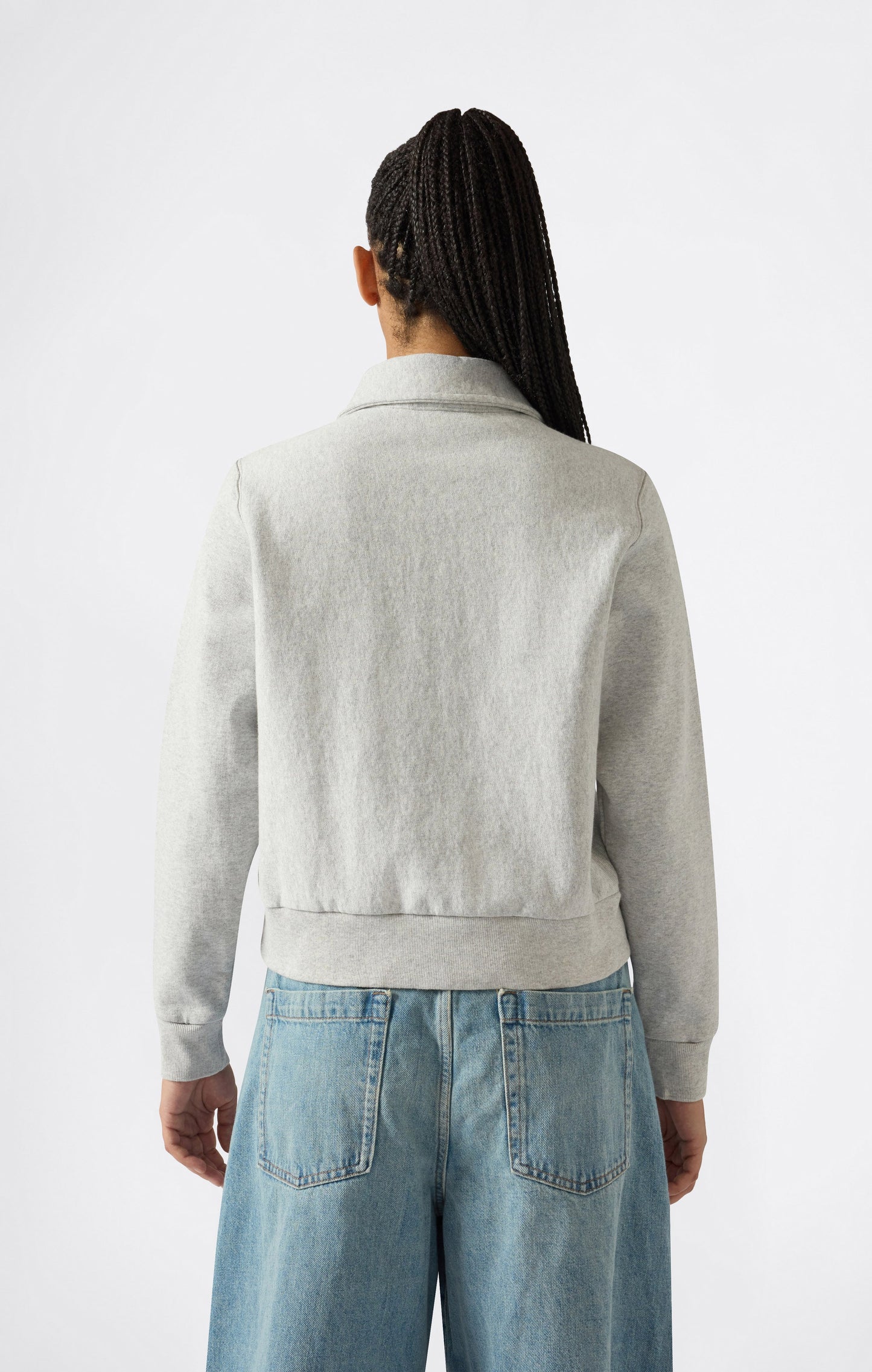 Damen Reverse Weave Half Zip Sweatshirt Time Capsule