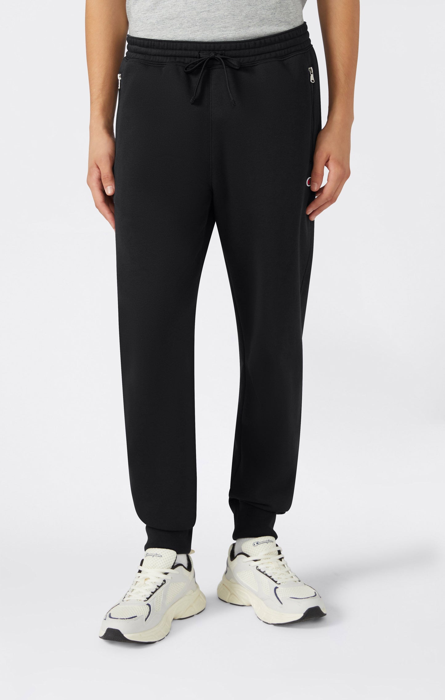 Men's Slim Fit Fleece Pants with Cuffs and Brushed Interior Icons