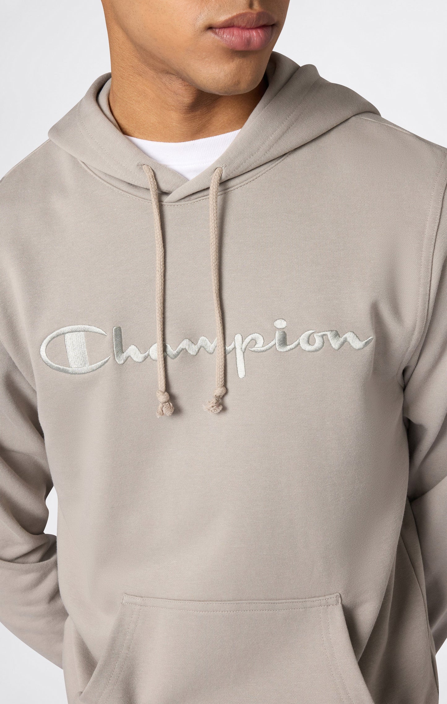 Men's Lightweight Hoodie with Embroidered Logo Icons