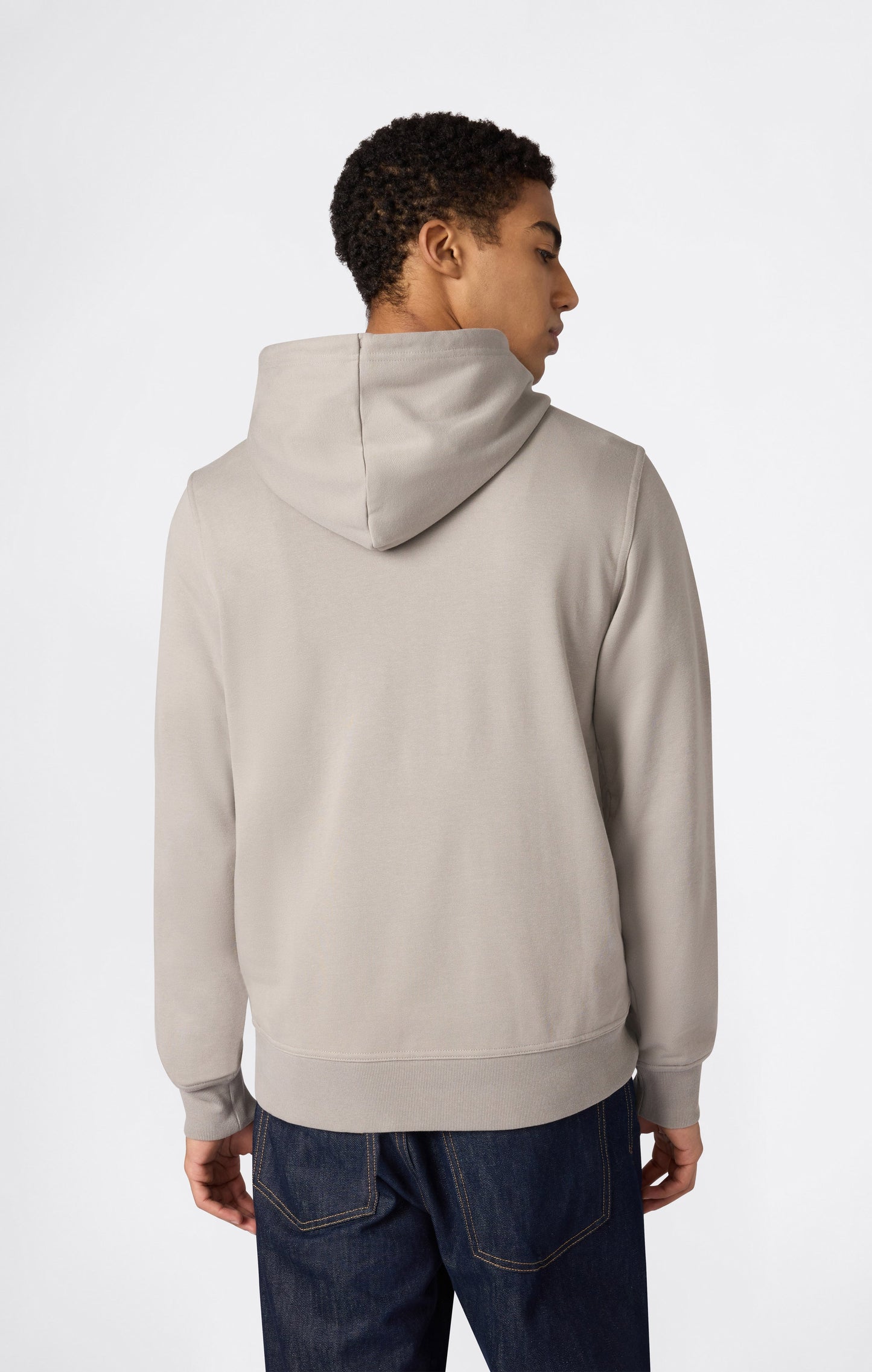Men's Lightweight Hoodie with Embroidered Logo Icons