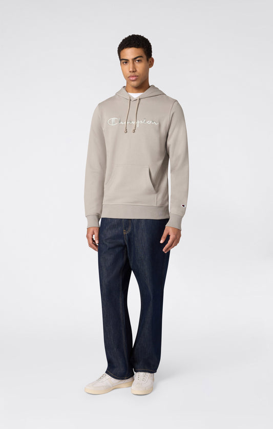 Men's Lightweight Hoodie with Embroidered Logo Icons