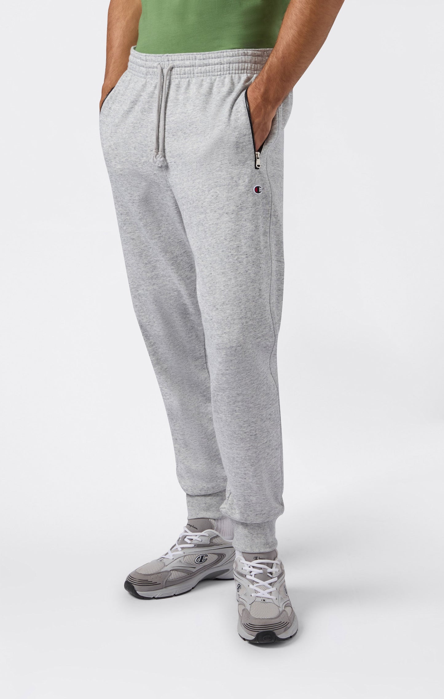 Men's Joggers with Front Zip Pockets and Ribbed Cuffs Icons