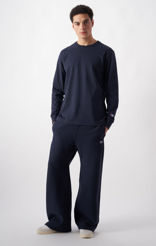 Oversized Herren Langarm-T-Shirt aus weicher, schwerer Baumwolle