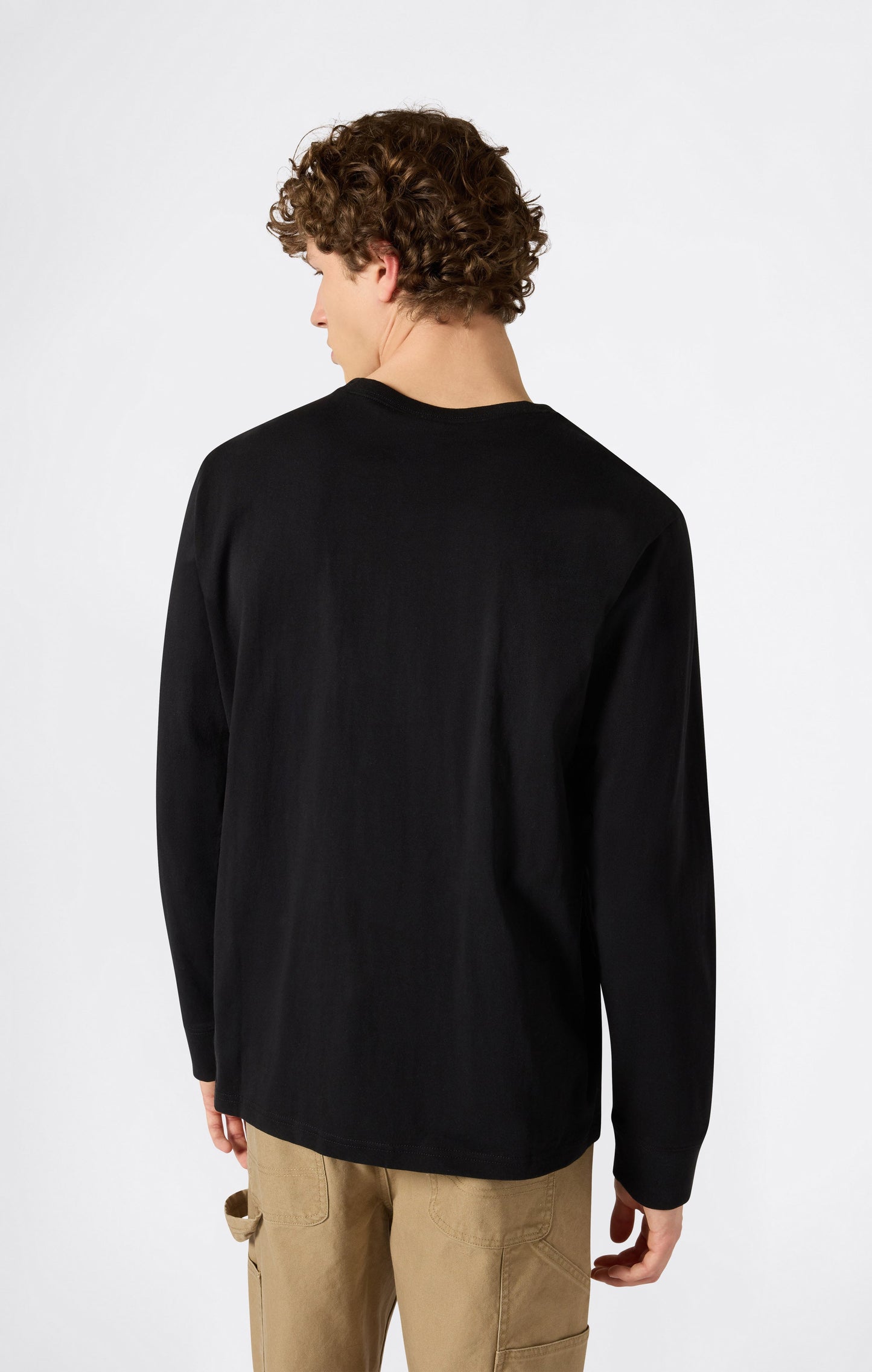 Oversized Men's Long Sleeve T-Shirt in Soft Heavy Cotton