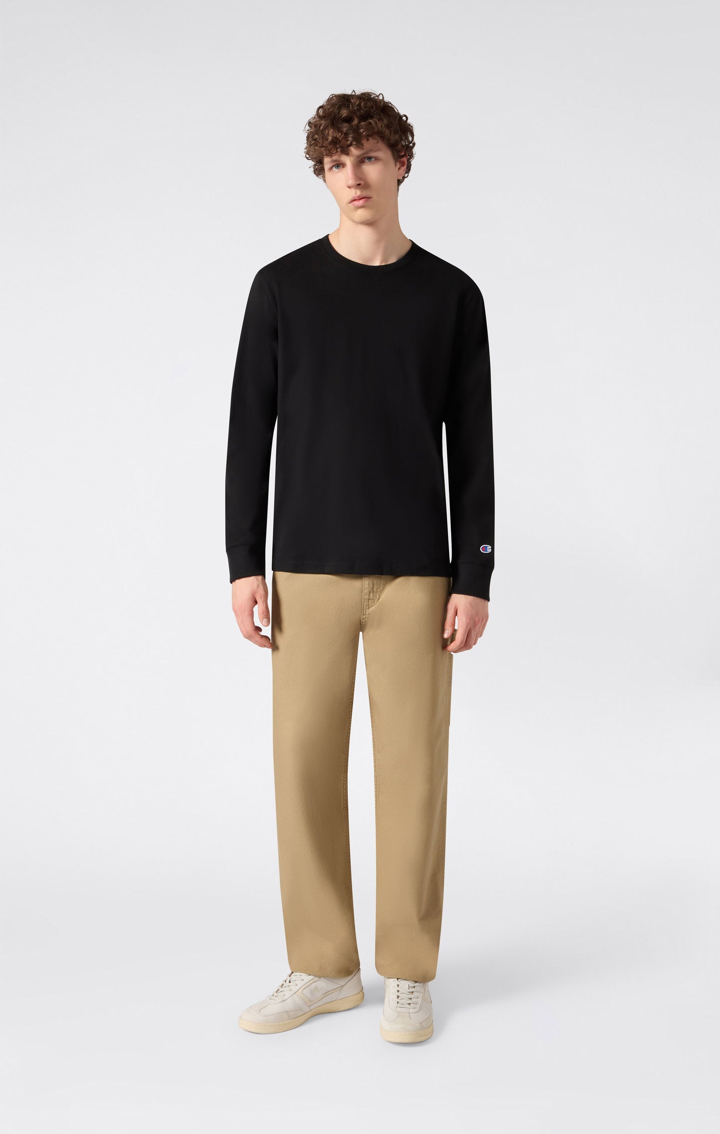 Oversized Men's Long Sleeve T-Shirt in Soft Heavy Cotton