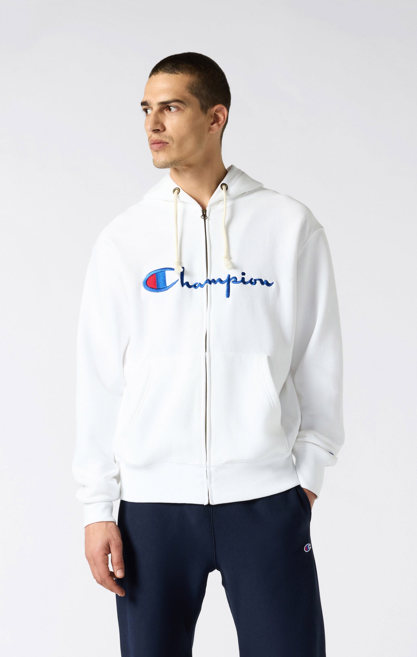 REVERSE WEAVE Herren Kapuzenpullover mit Reißverschluss