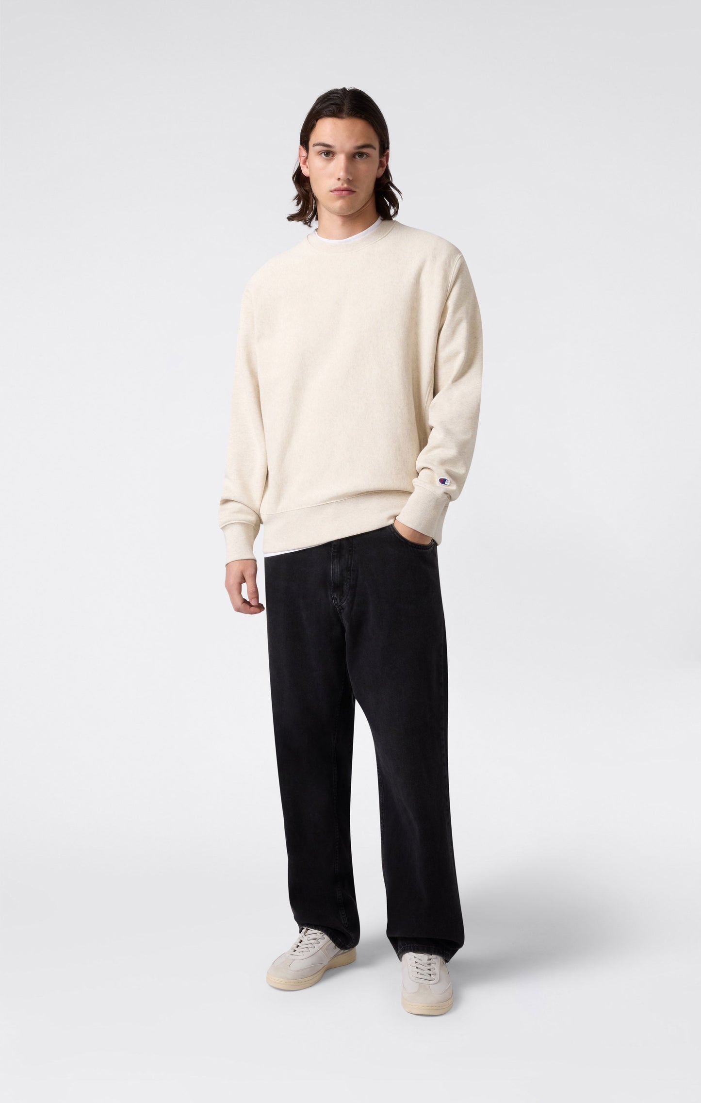 Men's Lightweight Crewneck Sweatshirt Reverse Weave