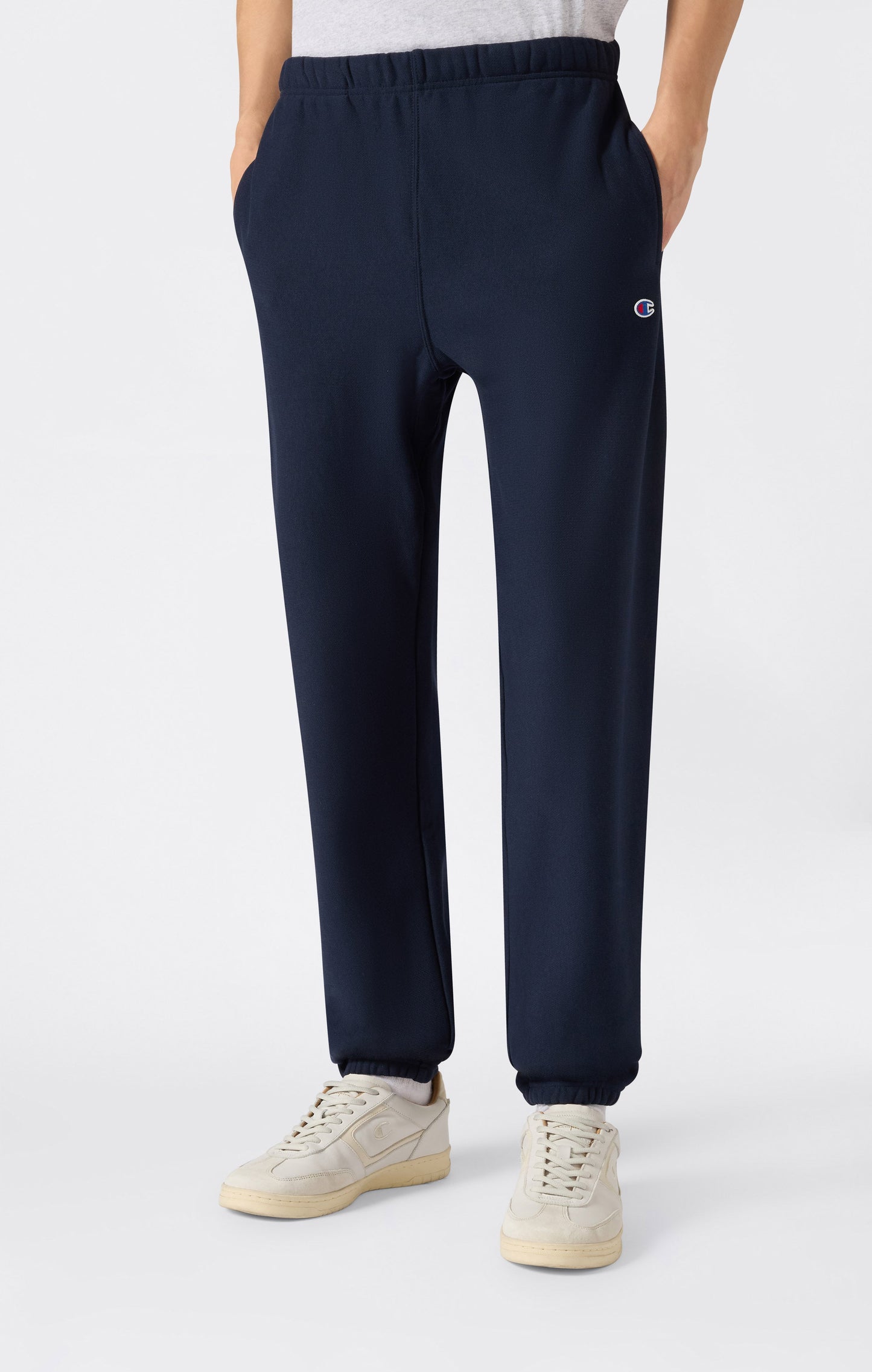Herren-Jogginghose, leicht, mit elastischen Bündchen und Reverse-Weave-Gewebe