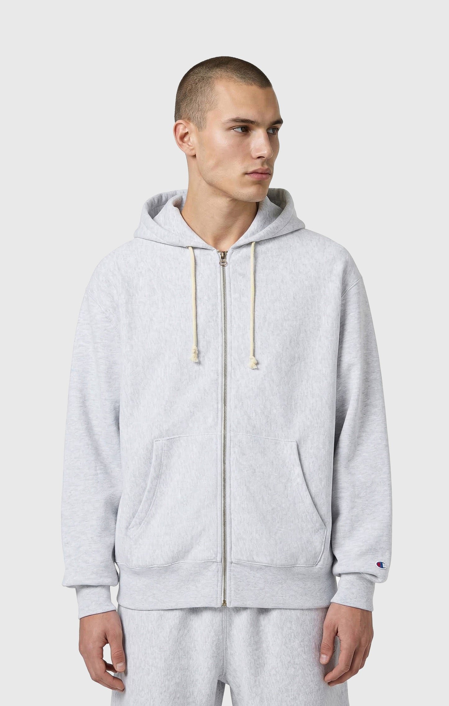 Herren Full Zip Kapuzenpullover Reverse Weave